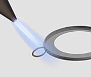 Jump ring being soldered to the bezel